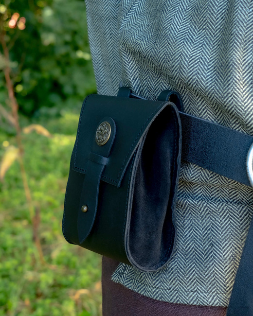 Segura belt bag - Black - skórzana kaletka