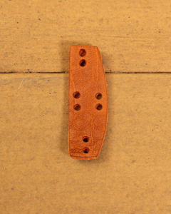 Raude leather scales 25 pcs.- Brown- łuski do lamelki