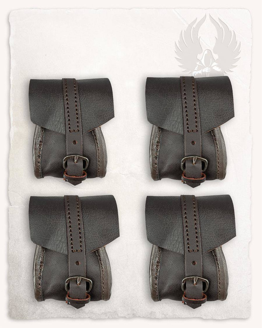 Belwar Belt Bag Set Brown - komplet kaletek na pas