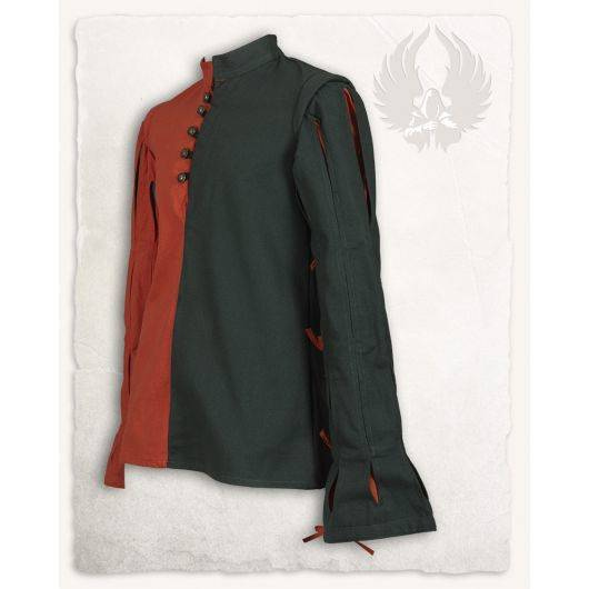 Joerg Lansquenet Doublet Green/Orange - landsknechtowy kaftan