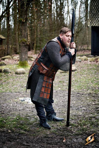 Leather Brigandine - Brown