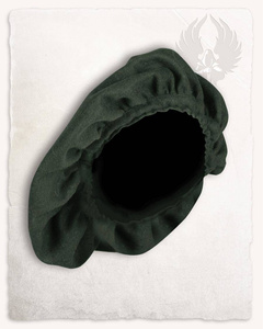 Stefan Beret Wool Green - beret średniowieczny z wełny