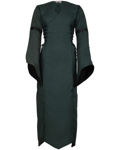 Antaris Dress Canvas - Green - suknia bawełniana