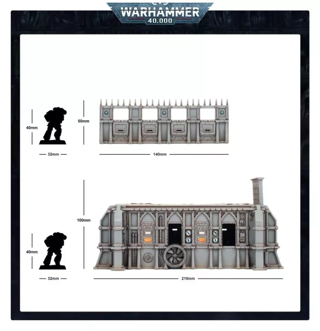 Warhammer 40000 Battlezone Fronteris: STC Hab-Bunker and Stockades