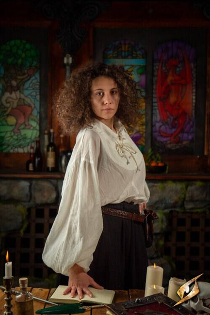 Crinkle Fencing Shirt - Ivory White