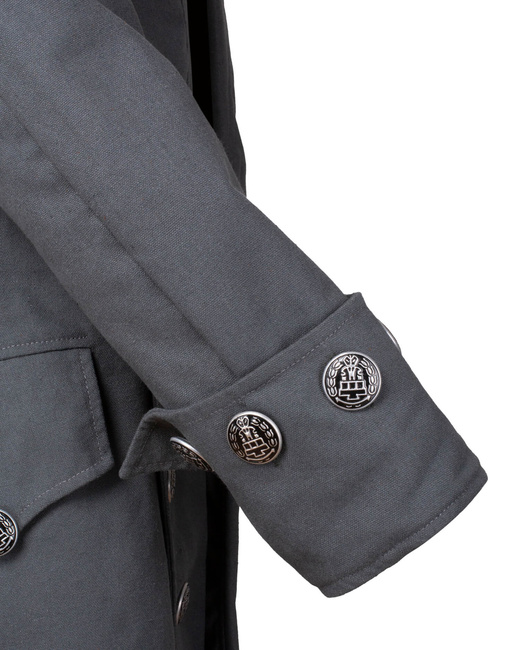 Captain Chad Buccaneer Coat canvas - Blue - bawełniany płaszcz