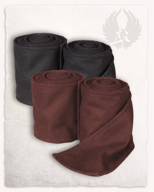 Hamond Putte Wool Black - wełniane owijacze na nogawki