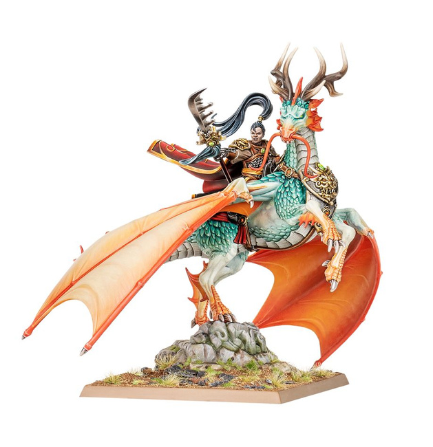 Warhammer: The Old World Grand Cathay Shugengan Lord on Great Spirit Longma
