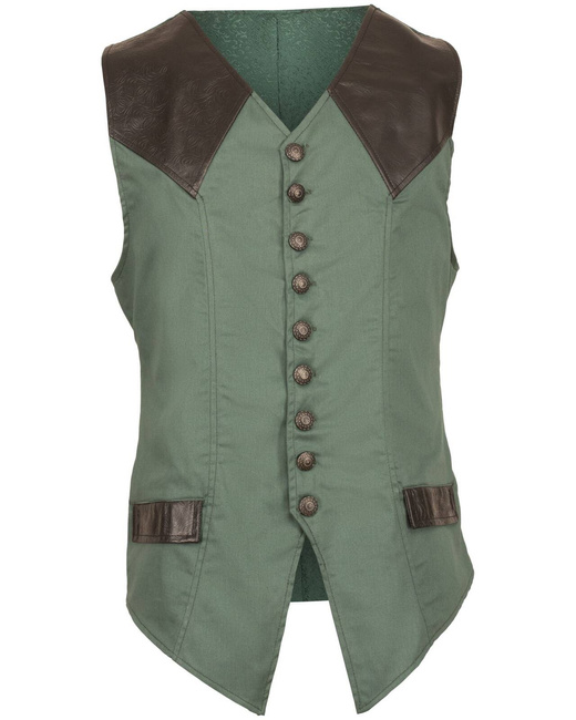 Darovin Vest - Green - twillowa kamizelka