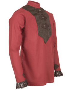 Viscardi shirt - Bordeaux- koszula w gotyckim stylu