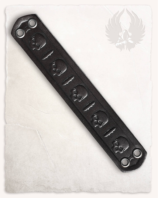 Bracelet Narrow - Skull - Black