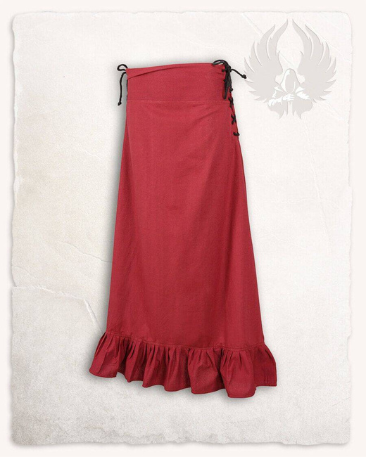 Nelly Skirt Light Cotton - Bordeaux - spódnica bawełniana