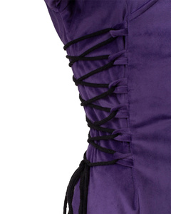 Antaris Dress Velvet - Purple - aksamitna suknia