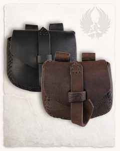 Louis Belt Bag Medium Black - skórzana kaletka