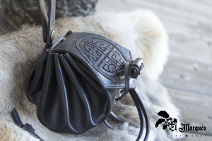 Nordic leather bag - Black - skórzana kaletka