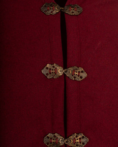 Ceres Cloak Wool - Bordeaux - płaszcz wełniany