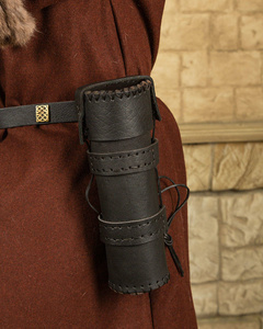 Louis Scroll Pouch - Black