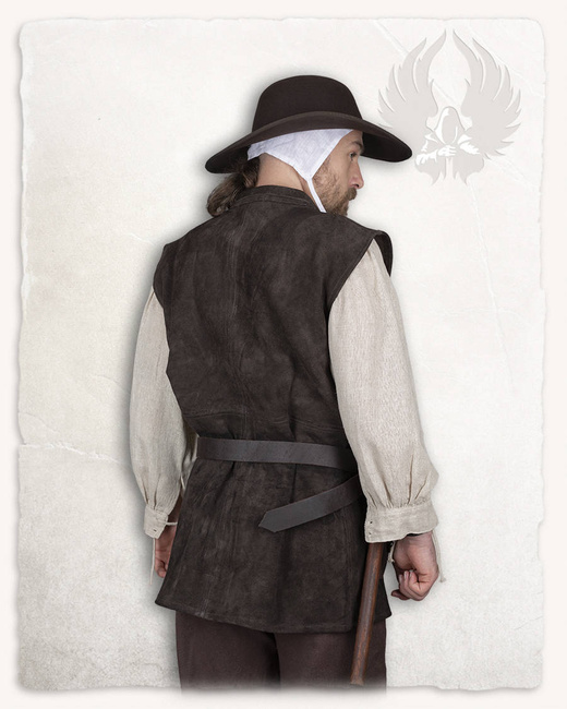Orthello Suede Vest Brown - kamizelka średniowieczna