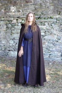 Hooded Cloak Hibernus - Wool - Brown