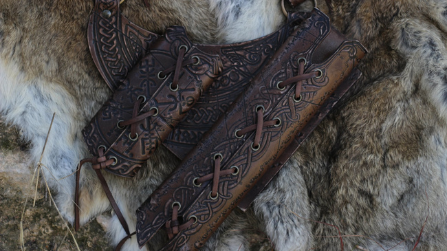 Double Viking Holder - Brown RH - podwójna żabka na broń