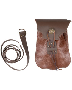 Guerrero belt bag with belt - Brown - skórzana kaletka + pasek