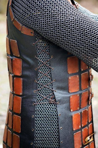 Leather Brigandine - Brown