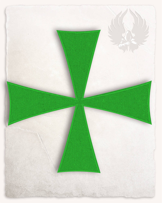 Templar Cross Patch - Green
