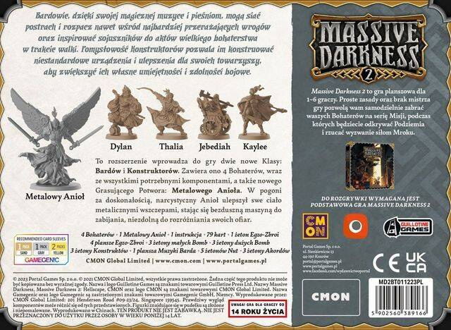 Massive Darkness 2: Bardowie i Konstruktorzy vs Metalowy Anioł