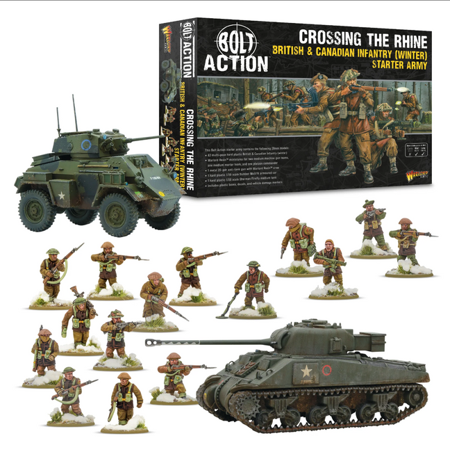 Bolt Action: British & Canadian Infantry (Winter) Starter Army "Crossing The Rhine"