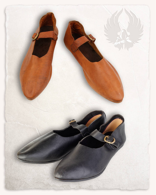 Jadwiga Ladies Loafers - Black - skórzane mokasyny