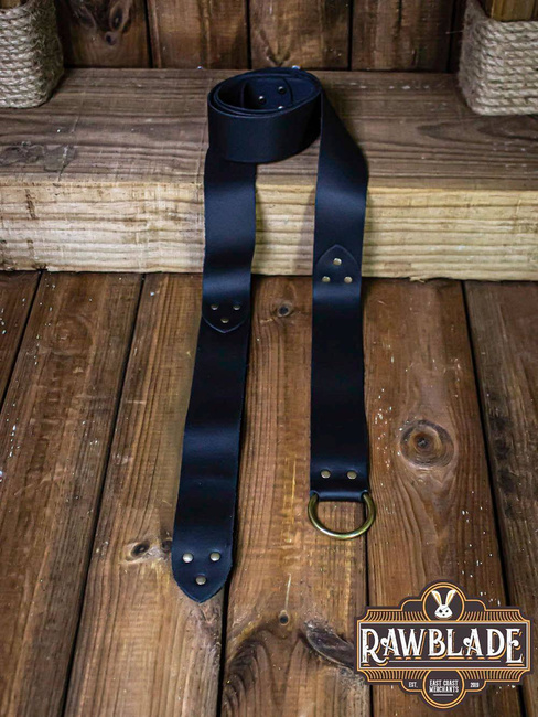 Lara Round Ring Belt - Black