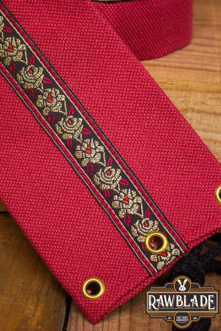 Jeanne fabric belt - Red