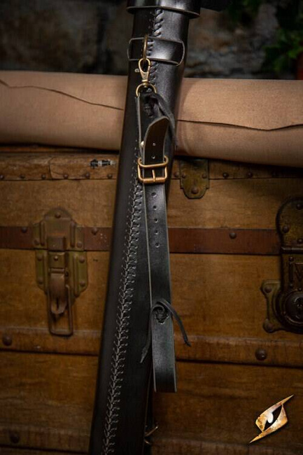 Adjustable Scabbard Black Faux Leather 97 cm - regulowana pochwa