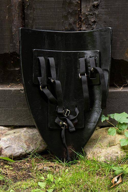 Crusader Shield - Wood/Steel - 70x50 cm