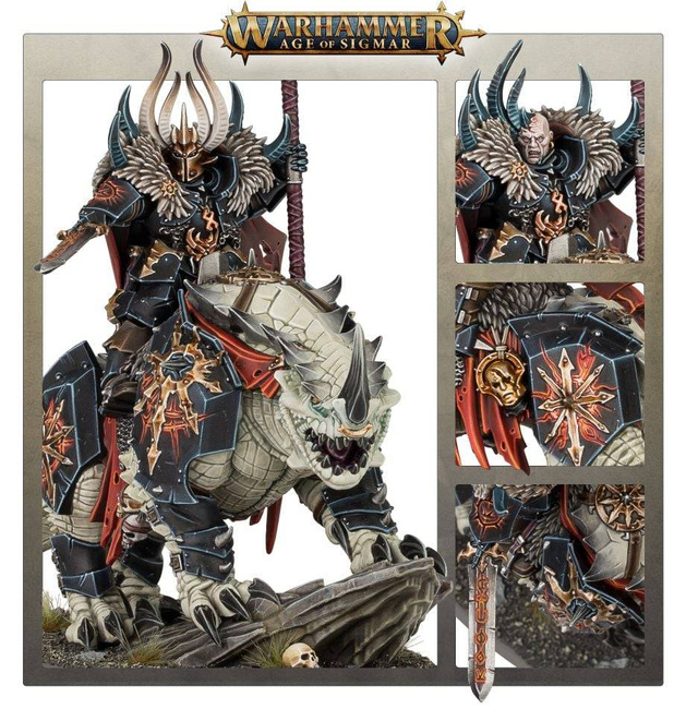 Age of Sigmar: Slaves to Darkness Chaos Lord on Karkadrak