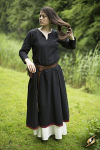 Basic Dress - Black / Dark Red