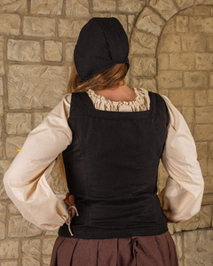 Ursula Bodice Wool Black - wełniany gorset