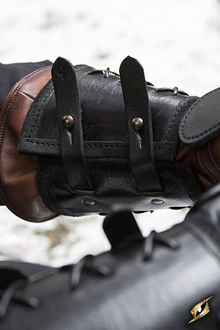 Leather Gauntlet right hand - Black