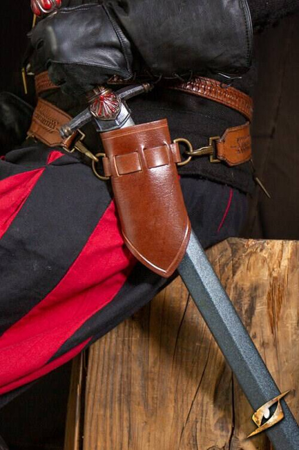 Holder For Sword Belt - Brown