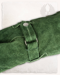 Kandor Gloves Green - zamszowe rękawice