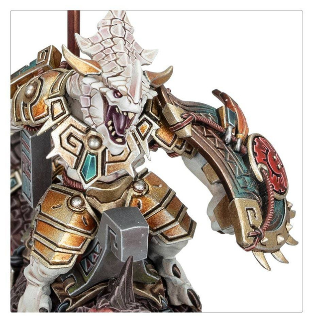 Age of Sigmar: Seraphon Saurus Scar-Veteran on Aggradon