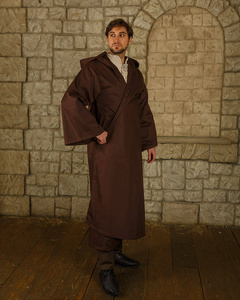 Aurelius Robe Brown  - szata z kapturem