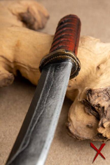 Tanto Throwing Knife - Red - 25 cm