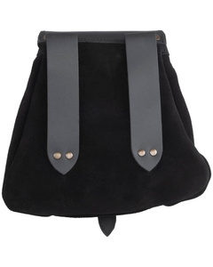 Arcana belt bag - Black - skórzana kaletka
