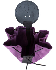 Celira belt bag - Purple - skórzana kaletka