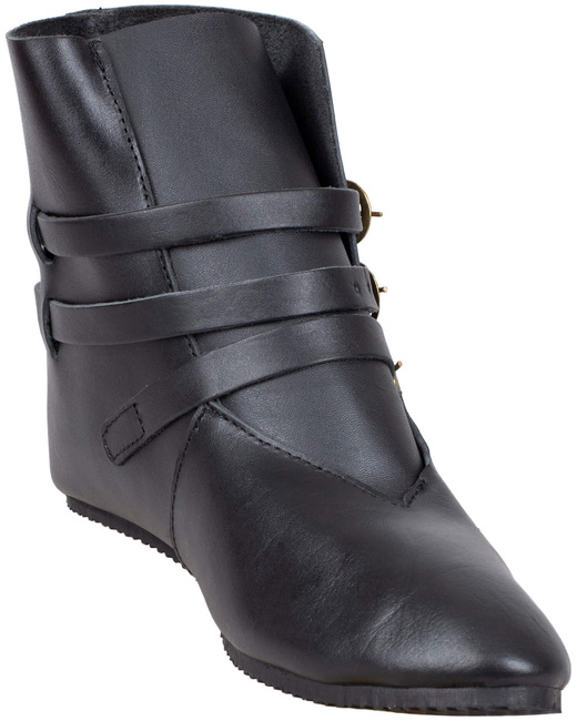 Raimund Boot 2nd Ed. - Black - skórzane półbuty