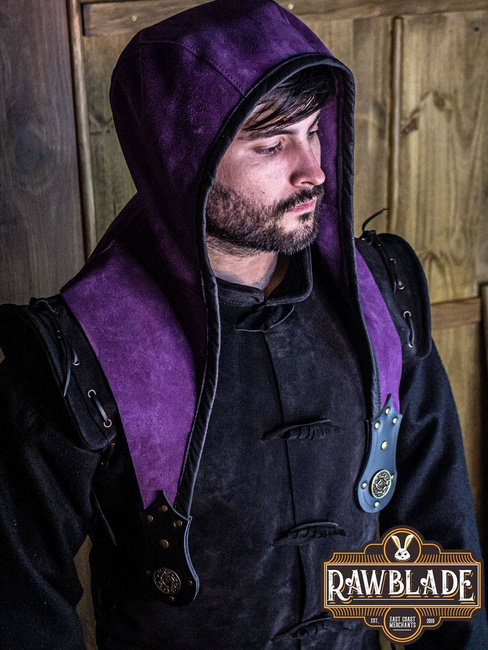 Akku splitleather hood - Purple