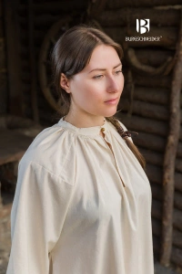 Rus Dress Lilia - Natural - bawełniana suknia spodnia