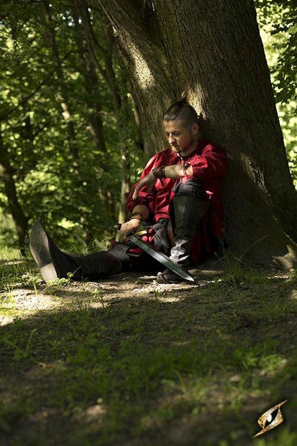 Landsknecht Pants - Black/Dark Red