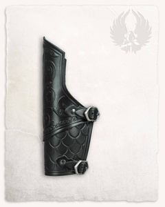 Gawain bracers black - skórzane karwasze